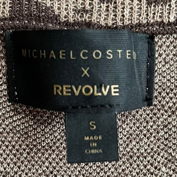 Michael Costello x Revolve Emma Mini Dress Size Small in Brown Leopard - Picture 8 of 11